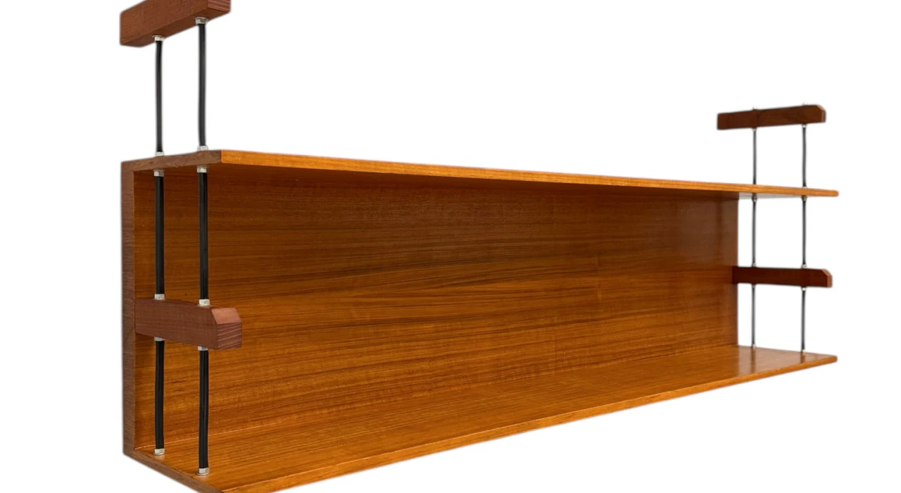 Mid-Century Modern Wall Mounted Shelf by Walter Wirtz for Wilhelm Renz, 1960s